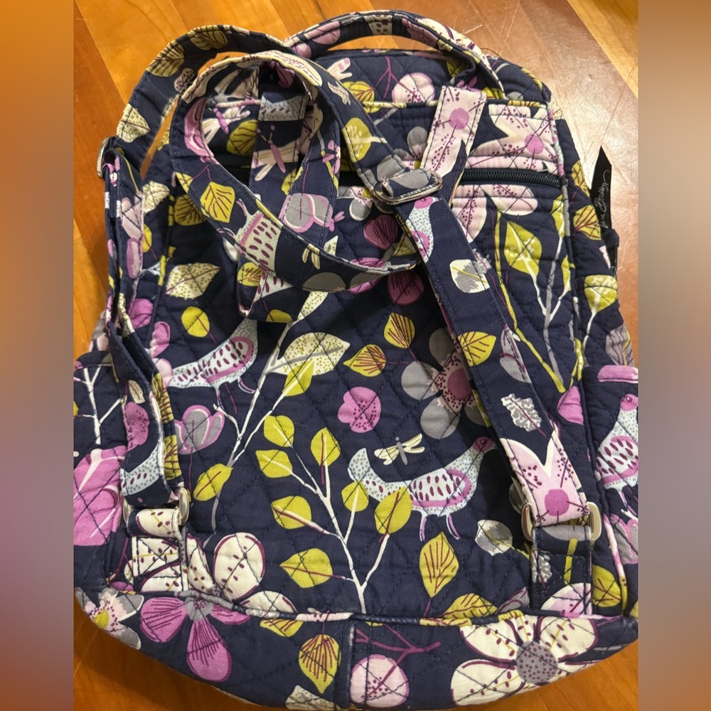 Vera Bradley small backpack in retired "Floral Nightingale" - Picture 7 of 13